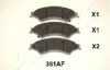 ASHIKA 50-03-351 Brake Pad Set, disc brake